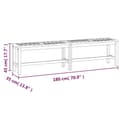Miniatyrbilde 7 av 7: vidaXL Hagebenk 180 cm heltre akasie