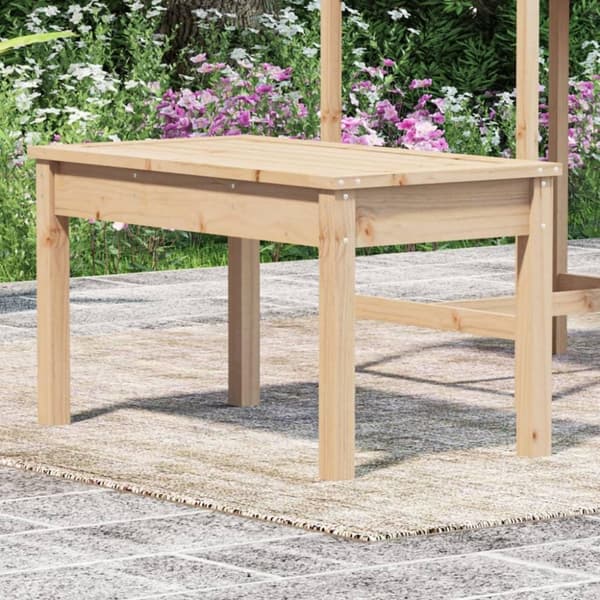 vidaXL Hagebenk 80x44x45 cm heltre furu