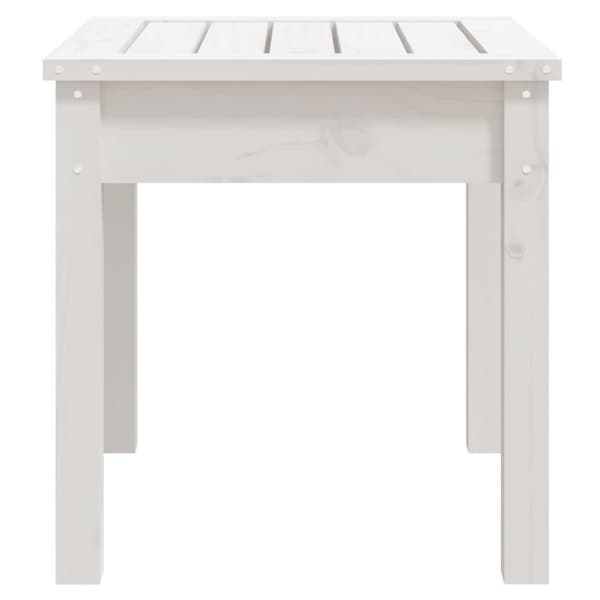 vidaXL Hagebenk hvit 50x44x45 cm heltre furu