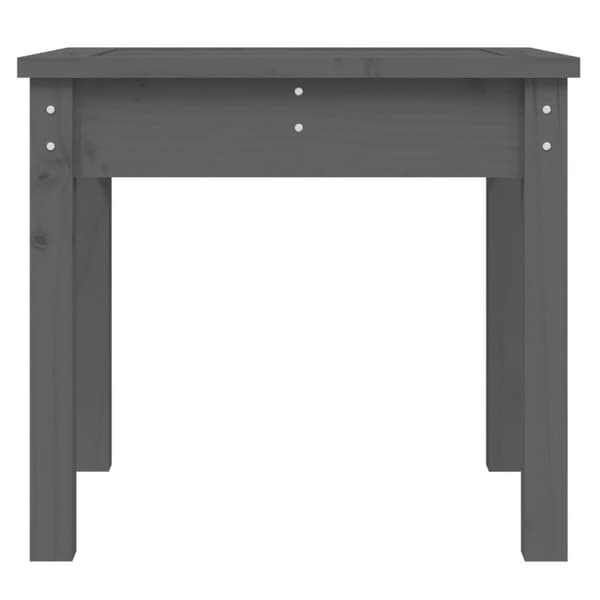 vidaXL Hagebenk grå 50x44x45 cm heltre furu