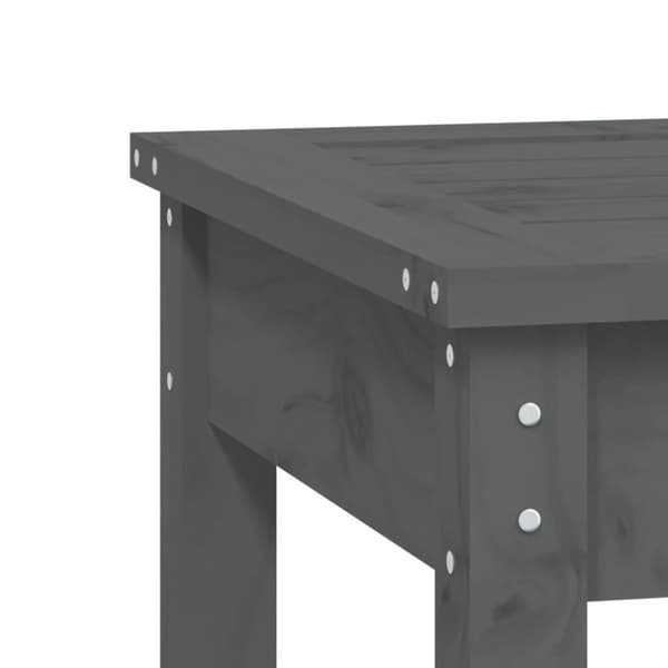 vidaXL Hagebenk grå 50x44x45 cm heltre furu