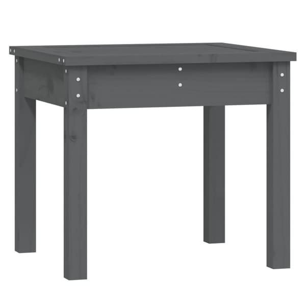vidaXL Hagebenk grå 50x44x45 cm heltre furu