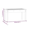 Pikkukuva 8 / 8: vidaXL Puutarhapenkki 80x44x45 cm täysi mänty