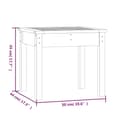 Miniatyrbillede 8 af 8: vidaXL havebænk 50x44x45 cm massivt douglasgran