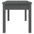 Miniatyrbillede 5 af 8: vidaXL havebænk 109x44x45 cm massivt fyrretræ grå