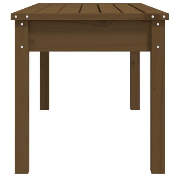 vidaXL havebænk 109x44x45 cm massivt fyrretræ gyldenbrun