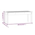 Miniatyrbillede 8 af 8: vidaXL havebænk 109x44x45 cm massivt fyrretræ sort