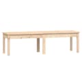 Miniatyrbillede 1 af 8: vidaXL 2-personers havebænk 109,5x44x45 cm massivt fyrretræ