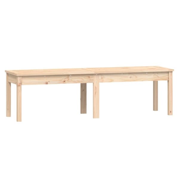 vidaXL 2-personers havebænk 109,5x44x45 cm massivt fyrretræ