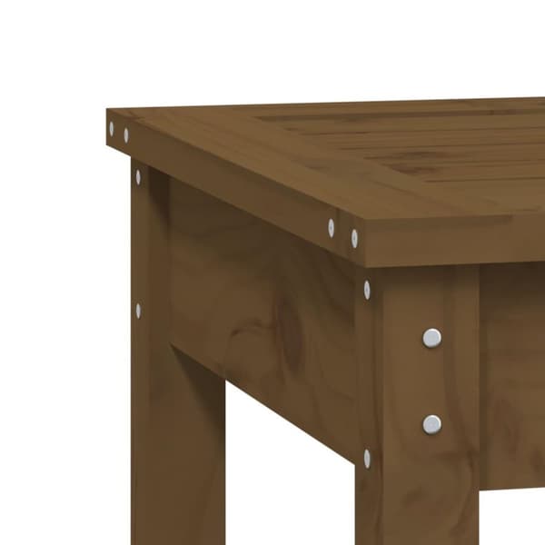 vidaXL 2-personers havebænk 203,5x44x45 cm massivt fyrretræ gyldenbrun
