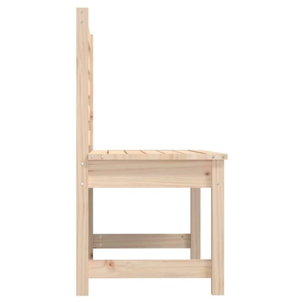vidaXL havebænk 109 cm massivt fyrretræ