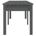 Miniatyrbilde 5 av 8: vidaXL Hagebenk 2 seter grå 159,5x44x45 cm heltre furu