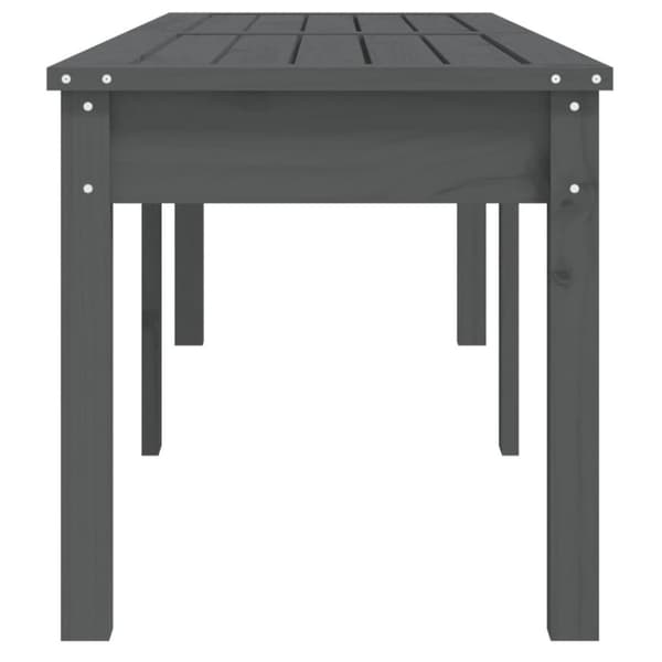vidaXL Hagebenk 2 seter grå 159,5x44x45 cm heltre furu