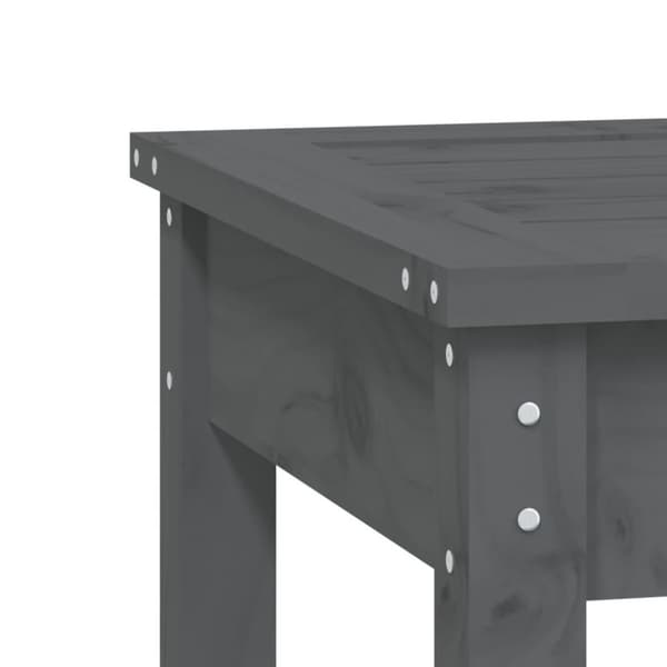 vidaXL Hagebenk 2 seter grå 159,5x44x45 cm heltre furu