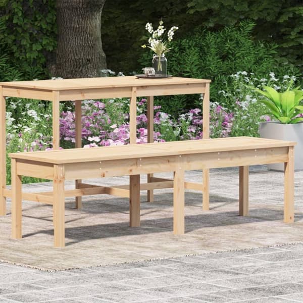 vidaXL Hagebenk 2 seter 159,5x44x45 cm heltre furu