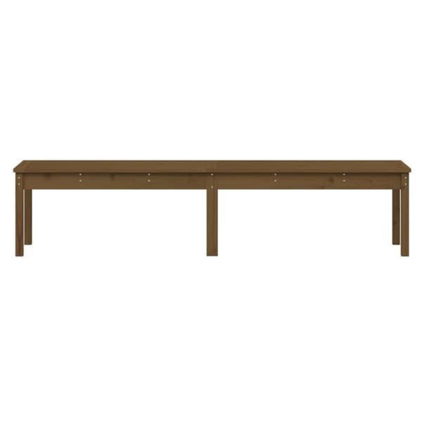 vidaXL Hagebenk 2 seter honningbrun 203,5x44x45 cm heltre furu
