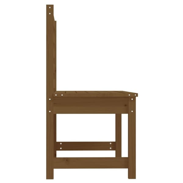 vidaXL Hagebenk honningbrun 109 cm heltre furu