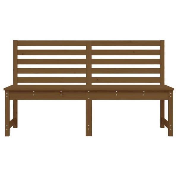 vidaXL Hagebenk honningbrun 157,5 cm heltre furu