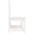 Miniatyrbilde 5 av 7: vidaXL Hagebenk hvit 157,5 cm heltre furu