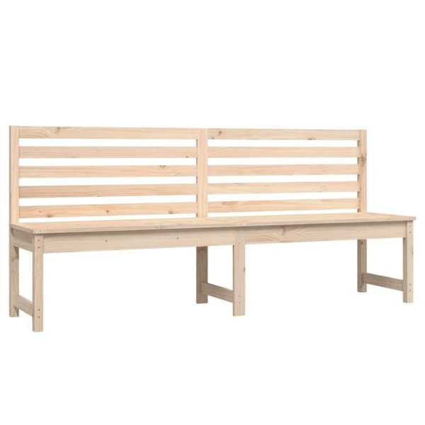 vidaXL Hagebenk 201,5 cm heltre furu