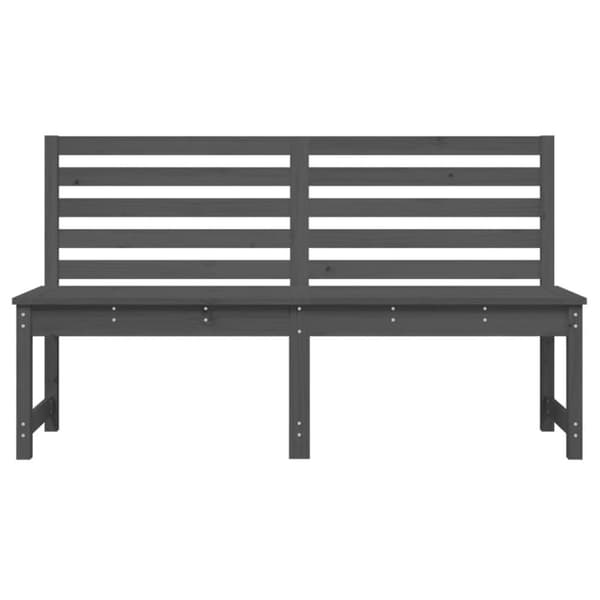 vidaXL Puutarhapenkki harmaa 157,5 cm täysi mänty