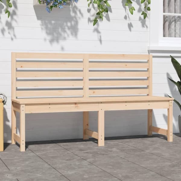 vidaXL Puutarhapenkki 157,5 cm täysi mänty