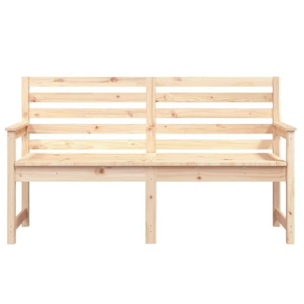 vidaXL havebænk 159,5x48x91,5 cm massivt fyrretræ