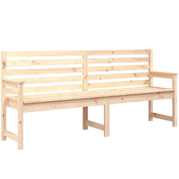 vidaXL havebænk 203,5x48x91,5 cm massivt fyrretræ
