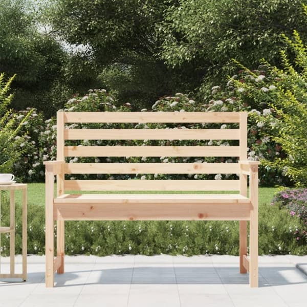 vidaXL Hagebenk 109x48x91,5 cm heltre furu