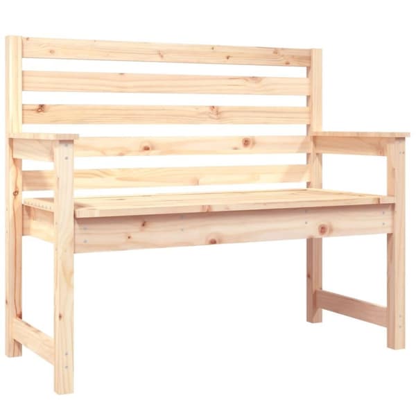 vidaXL Hagebenk 109x48x91,5 cm heltre furu