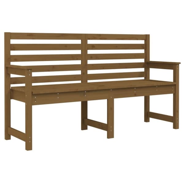 vidaXL Hagebenk honningbrun 159,5x48x91,5 cm heltre furu