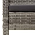 Miniatyrbillede 6 af 8: vidaXL havebænk med hynde 105 cm polyrattan grå