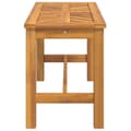 Miniatyrbilde 3 av 7: vidaXL Hagebenk 80 cm heltre akasie