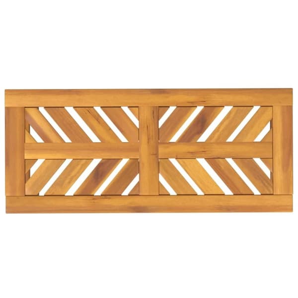 vidaXL Hagebenk 80 cm heltre akasie