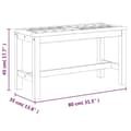 Miniatyrbilde 6 av 7: vidaXL Hagebenk 80 cm heltre akasie