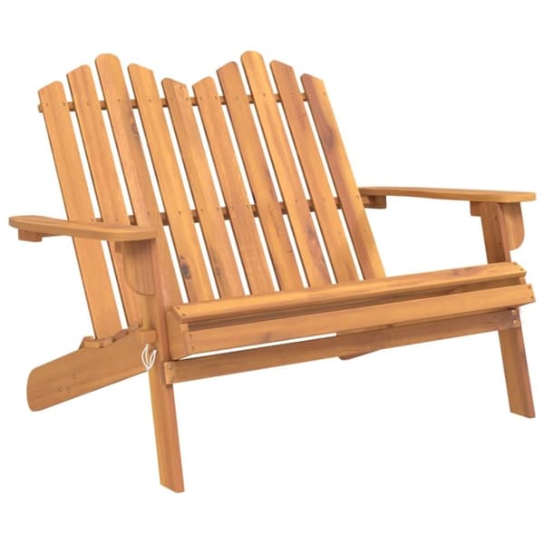 vidaXL Adirondack-havebænk 126 cm massivt akacietræ