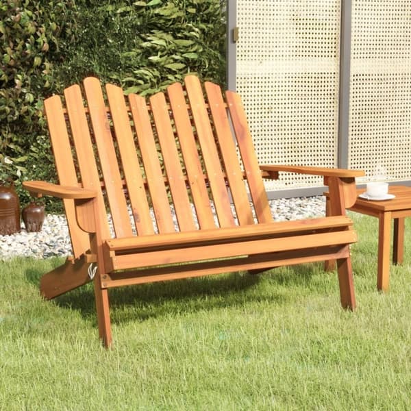 vidaXL Adirondack-havebænk 126 cm massivt akacietræ