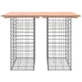 Miniatyrbillede 5 af 8: vidaXL havebænk med gabiondesign 100x70x72 cm massivt douglasgran