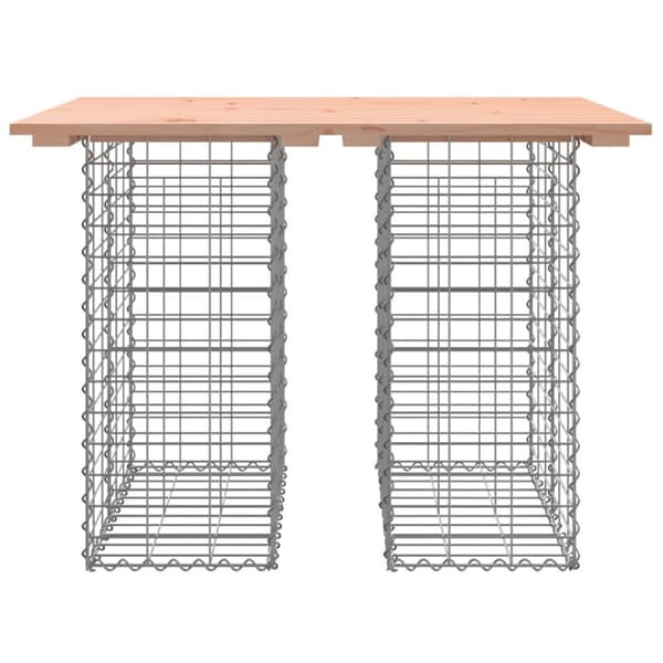 vidaXL havebænk med gabiondesign 100x70x72 cm massivt douglasgran