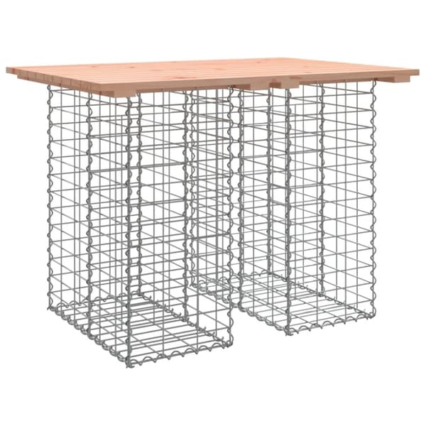vidaXL havebænk med gabiondesign 100x70x72 cm massivt douglasgran