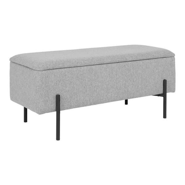 House Nordic Luna Bänk med förvaring ljusgrå 442801