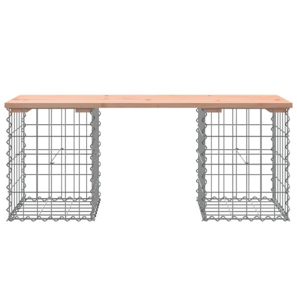 vidaXL Puutarhapenkki kivikori tyyli 103x31x42 cm täysi douglaskuusi