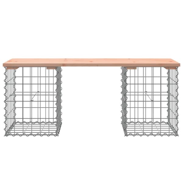 vidaXL Puutarhapenkki kivikori tyyli 103x31x42 cm täysi douglaskuusi