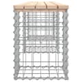 Miniatyrbillede 4 af 8: vidaXL havebænk med gabiondesign 203x31x42 cm massivt fyrretræ