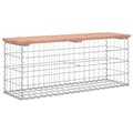 Miniatyrbillede 5 af 8: vidaXL havebænk med gabiondesign 103x31,5x42 cm massivt douglasgran