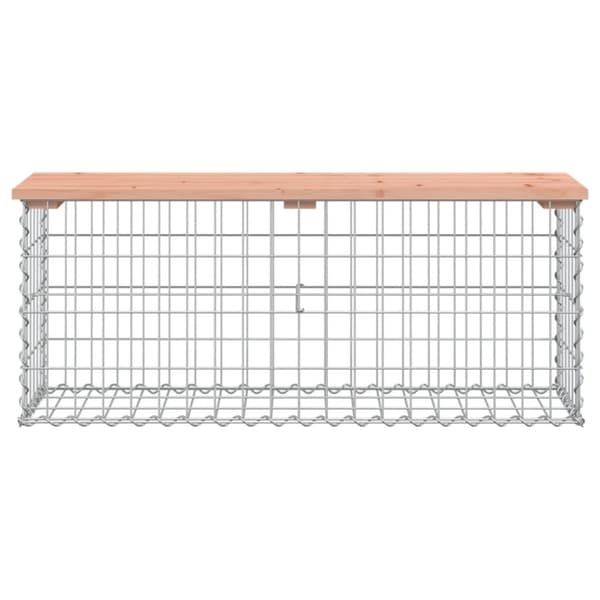 vidaXL Hagebenk gabiondesign 103x31,5x42 cm heltre douglasgran