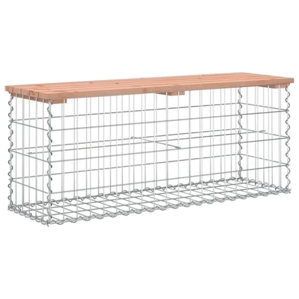 vidaXL Hagebenk gabiondesign 103x31,5x42 cm heltre douglasgran