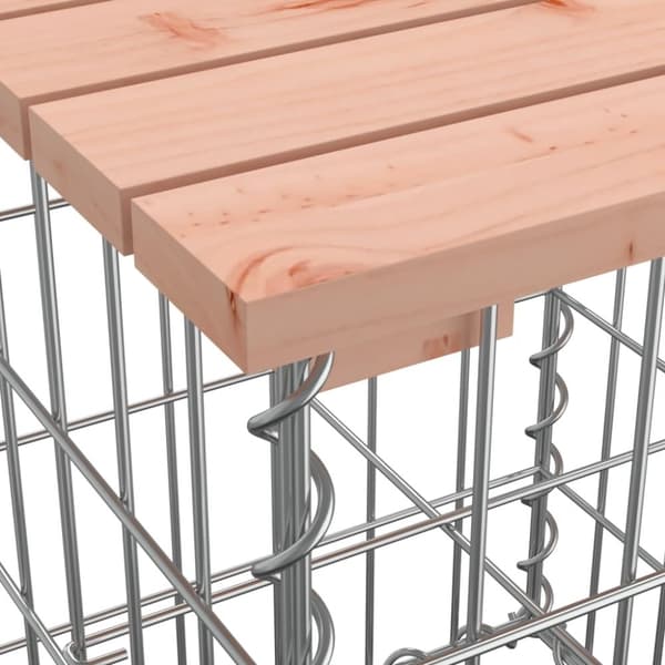 vidaXL Hagebenk gabiondesign 103x31,5x42 cm heltre douglasgran