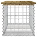 Miniatyrbillede 4 af 8: vidaXL havebænk med gabiondesign 83x44x42 cm imprægneret fyrretræ