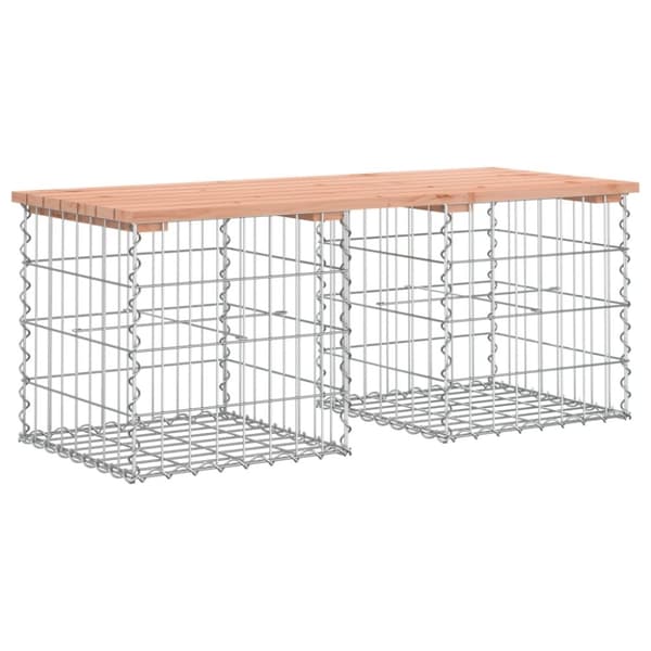 vidaXL Hagebenk gabiondesign 103x44x42 cm heltre douglasgran